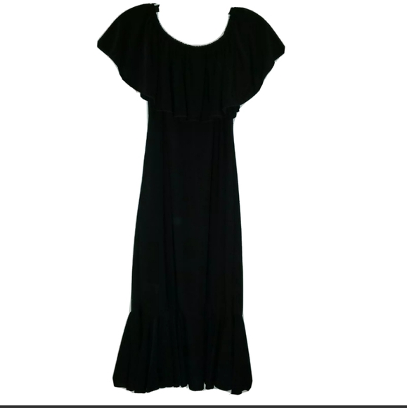 LuLaRoe Dresses & Skirts - 🚫SOLD🚫LuLaRoe M Sz Solid BLACK SLINKY  Cici Dress NWT